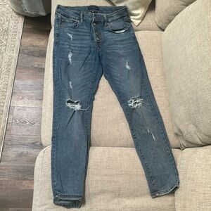 Aeropostale high rise ripped jeggings!